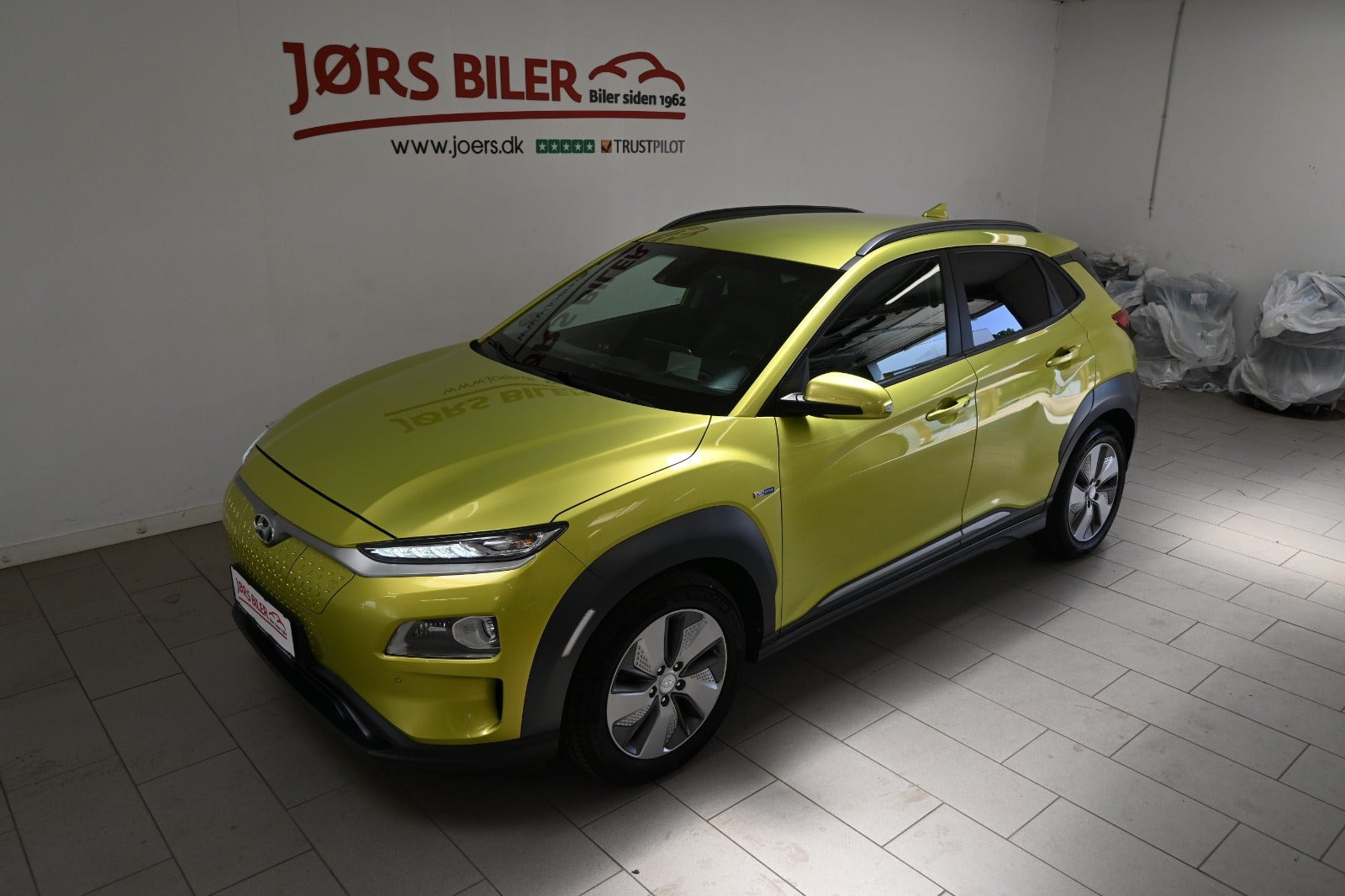 Gul Hyundai Kona fra 2018