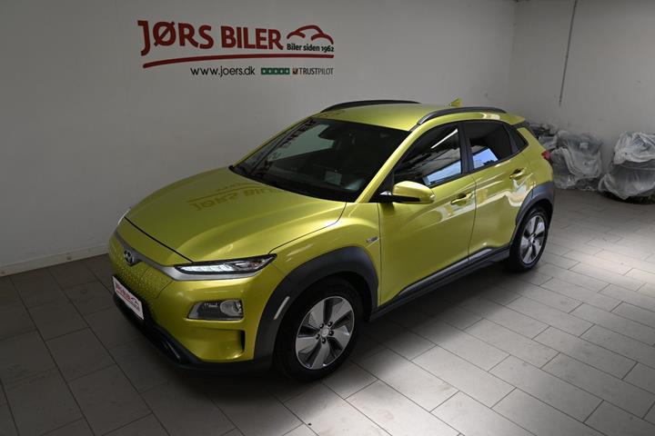 Gul Hyundai Kona fra 2018
