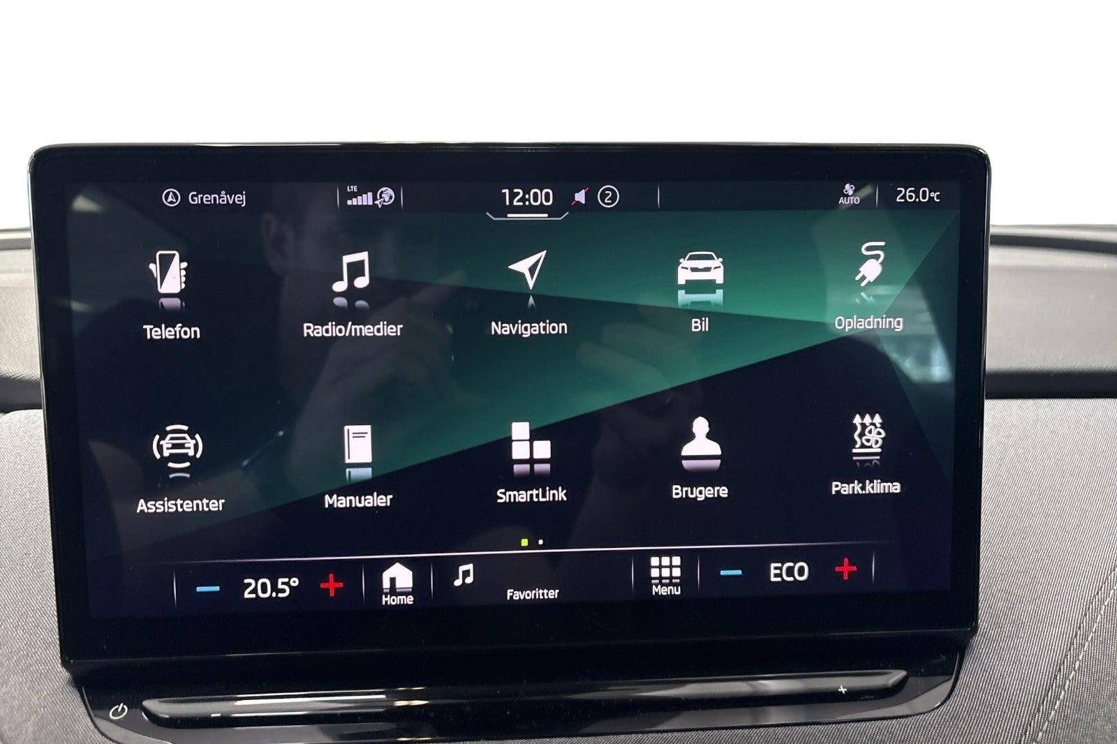 Hvid Skoda Enyaq fra 2022