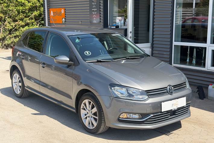 Grå VW Polo fra 2016