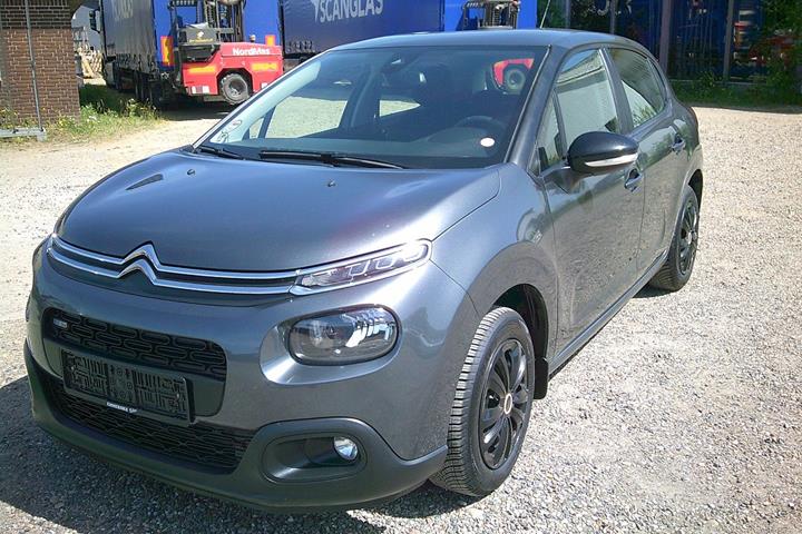 Gul Citroën C3 fra 2017 set udefra