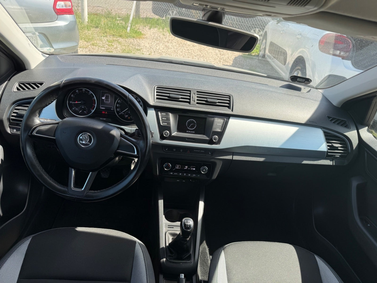 Sølv Skoda Fabia fra 2017
