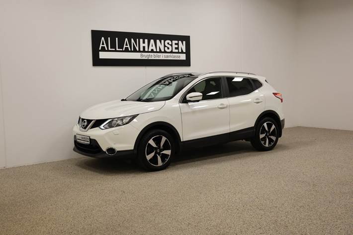 Hvid Nissan Qashqai fra 2017
