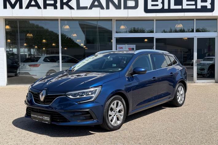 Blå Renault Megane IV fra 2021