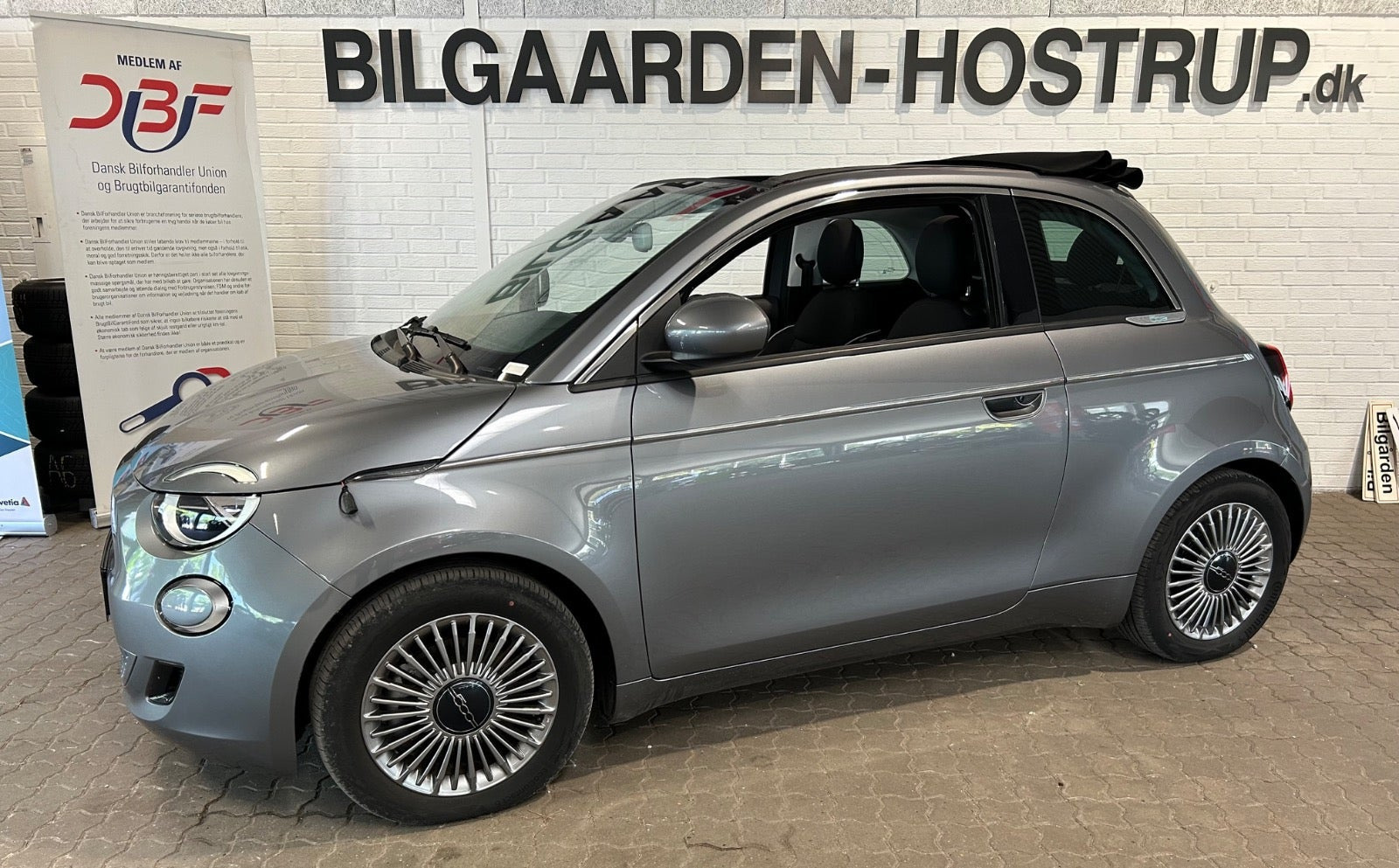 Sort Fiat 500e fra 2023