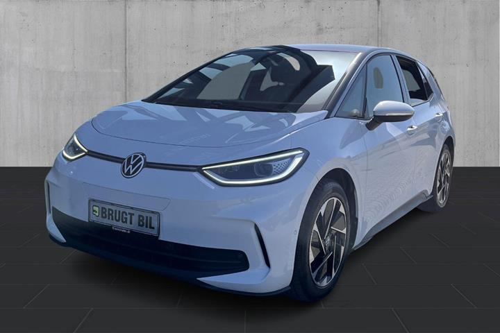 Hvid VW ID.3 fra 2024 set udefra