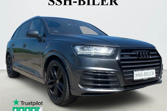 Hvid Audi Q7 fra 2017