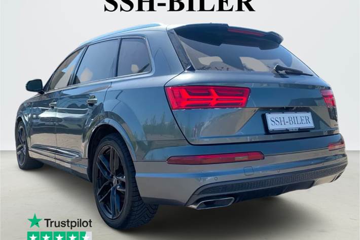Hvid Audi Q7 fra 2017