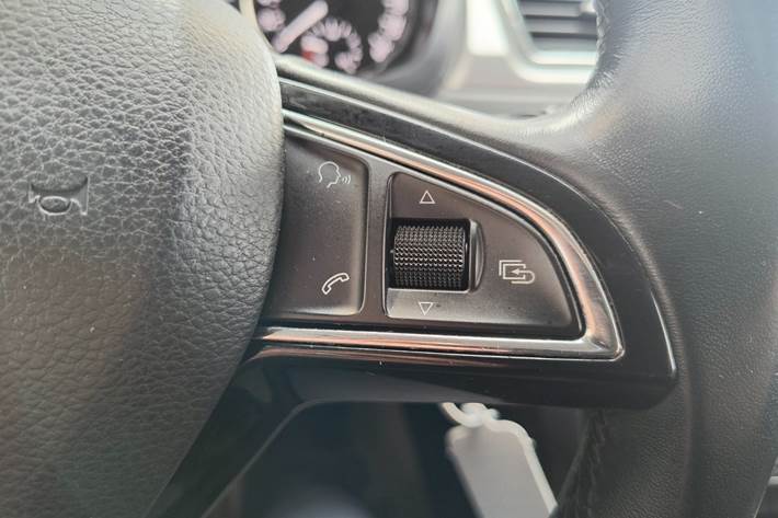 Blå Skoda Rapid fra 2014