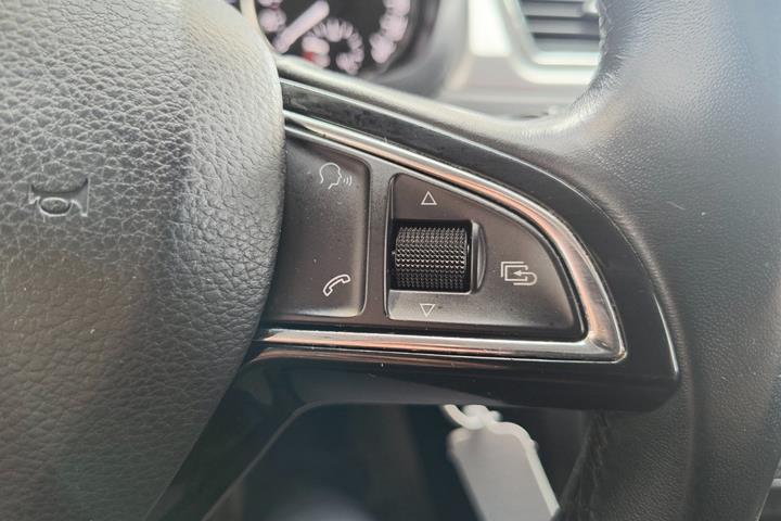 Blå Skoda Rapid fra 2014