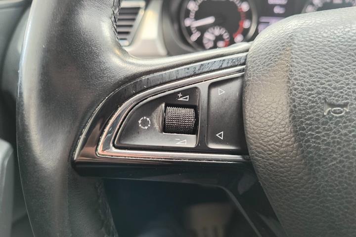 Blå Skoda Rapid fra 2014