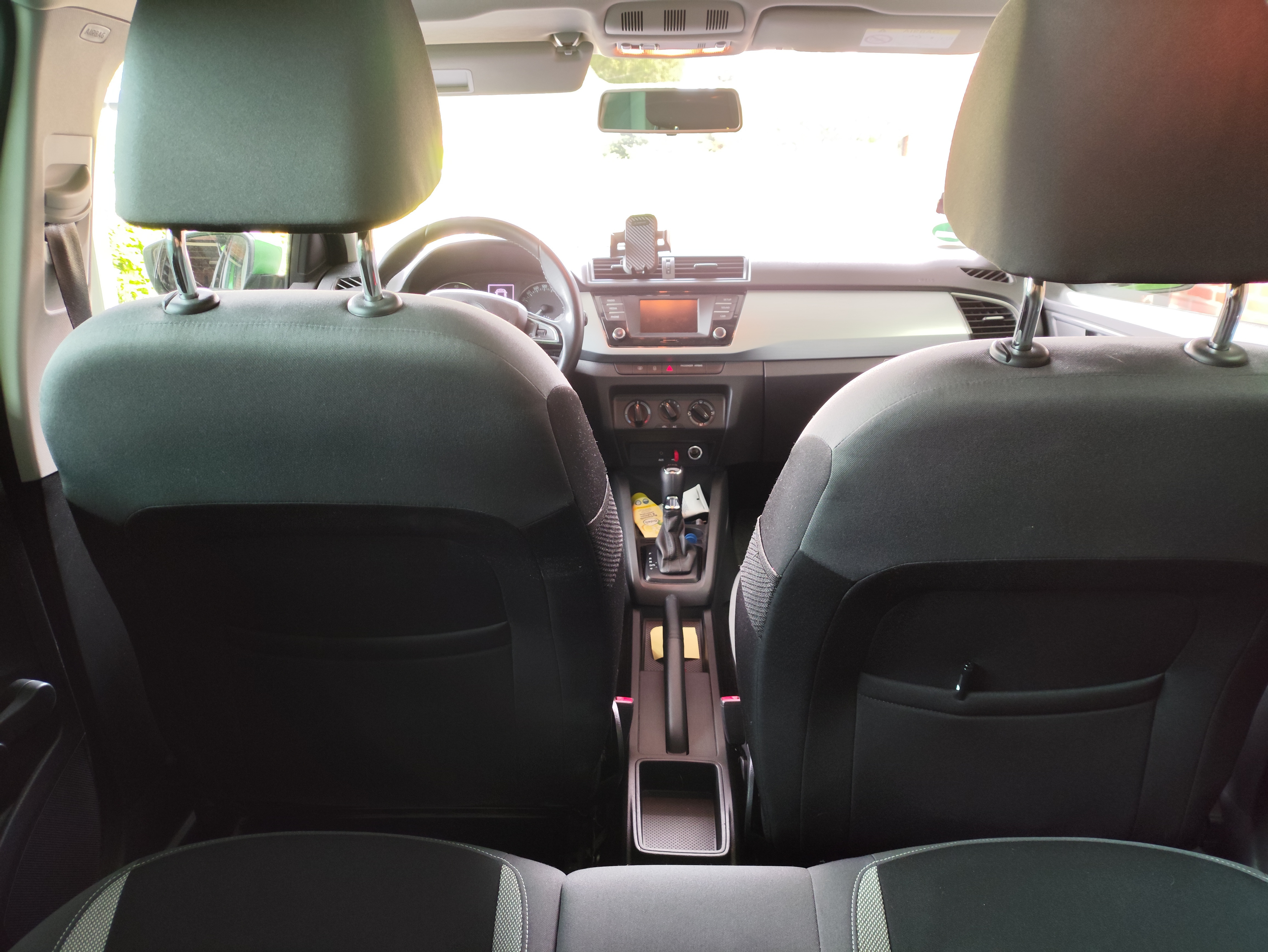 Grøn Skoda Fabia fra 2015