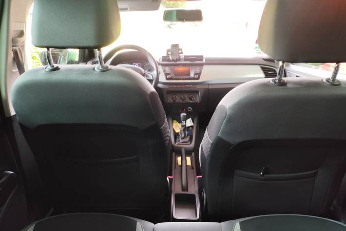 Grøn Skoda Fabia fra 2015