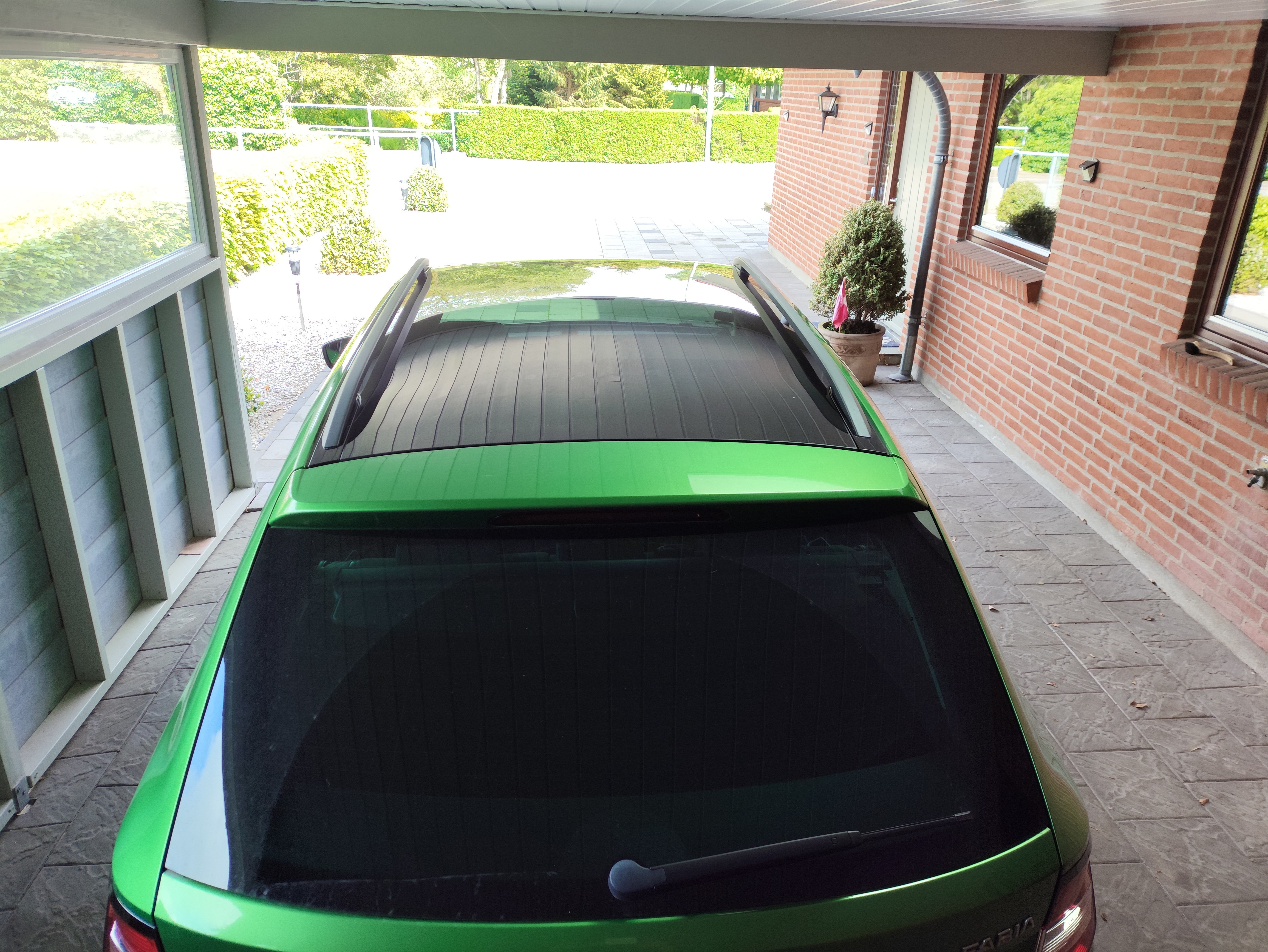 Grøn Skoda Fabia fra 2015