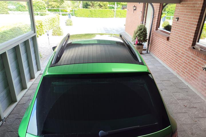 Grøn Skoda Fabia fra 2015