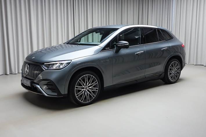 Grå Mercedes EQE350 SUV fra 2025