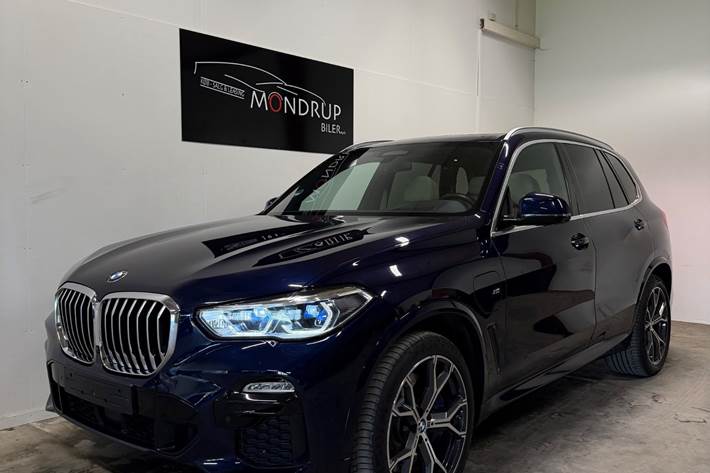 Blå BMW X5 fra 2020