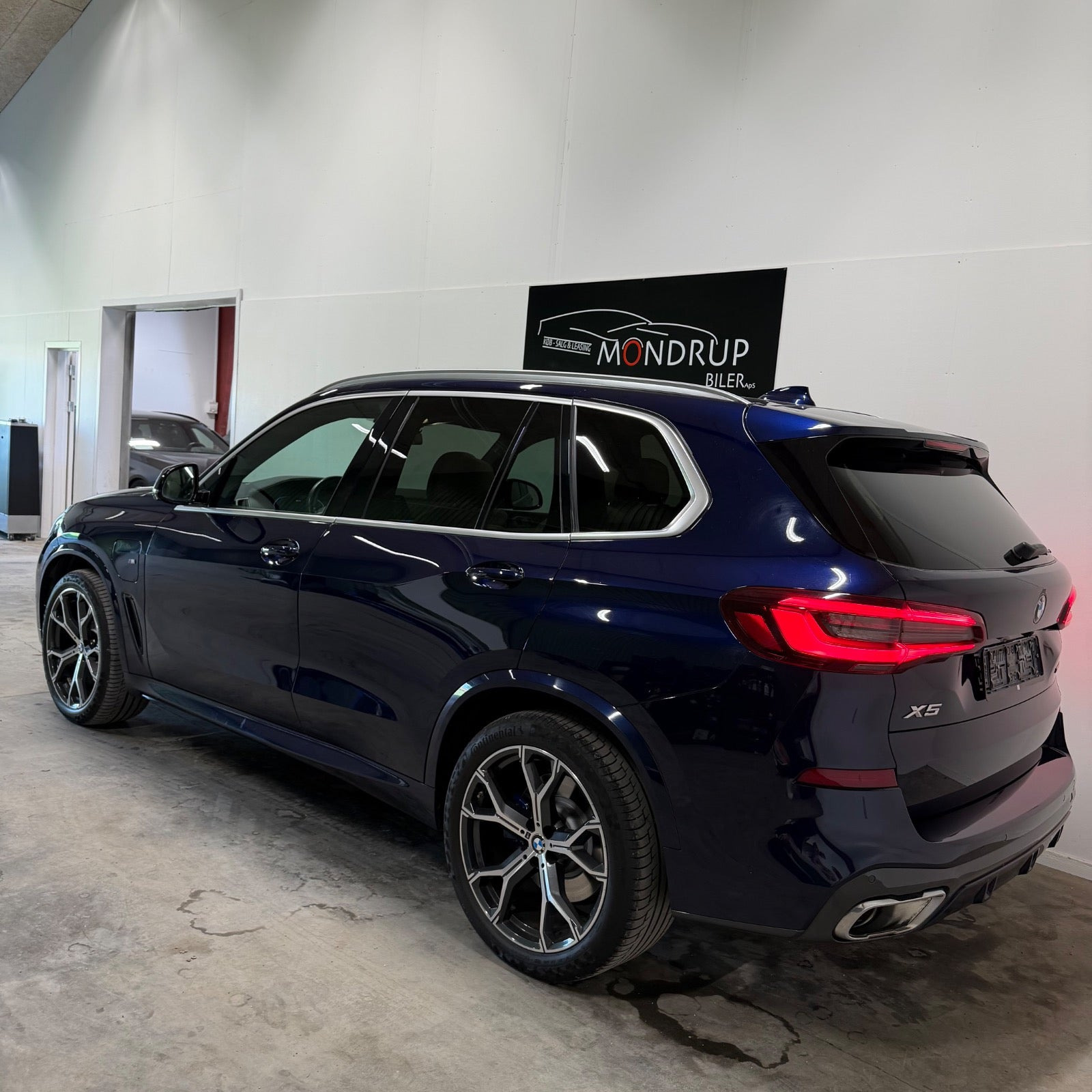 Blå BMW X5 fra 2020