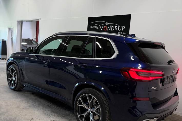 Blå BMW X5 fra 2020