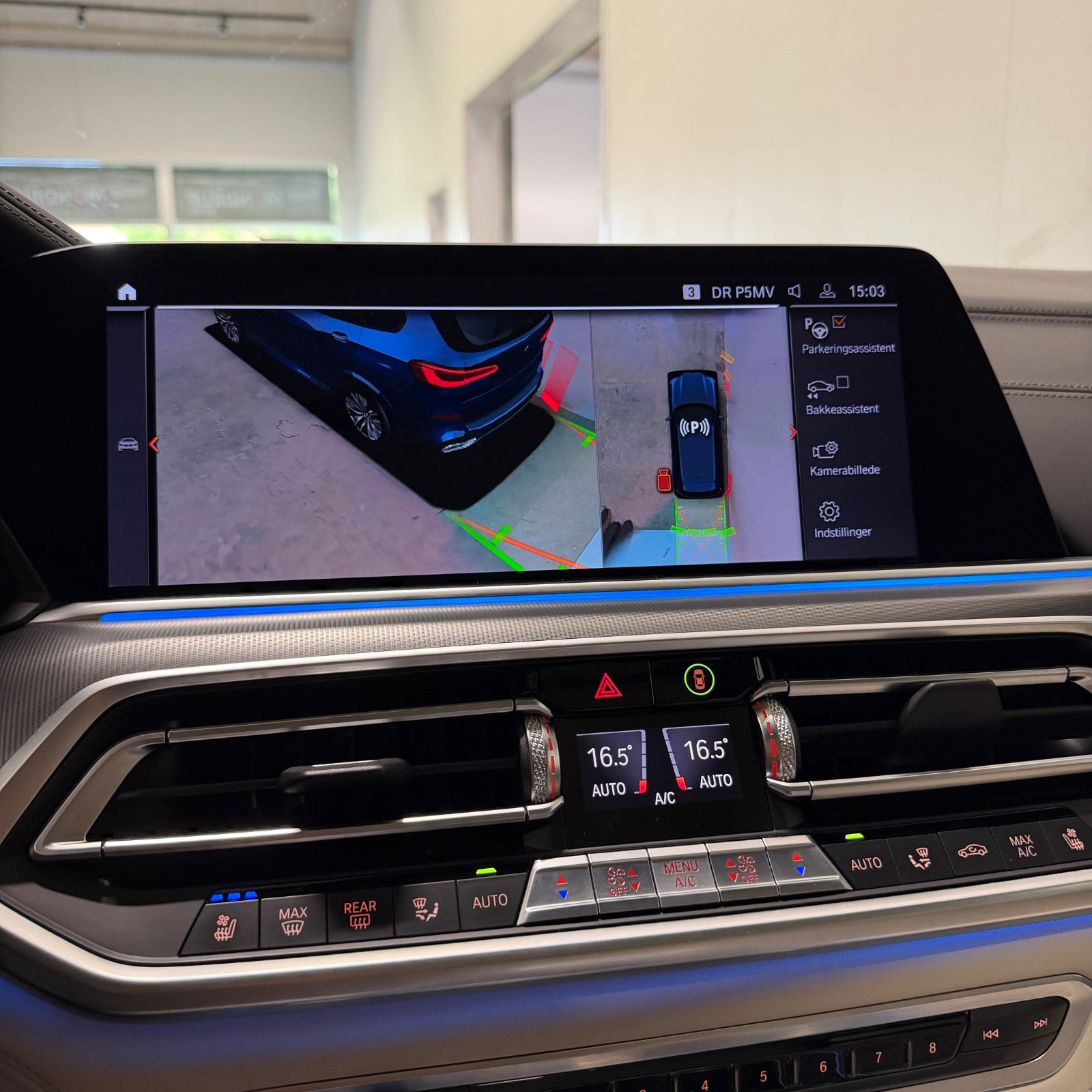 Blå BMW X5 fra 2020