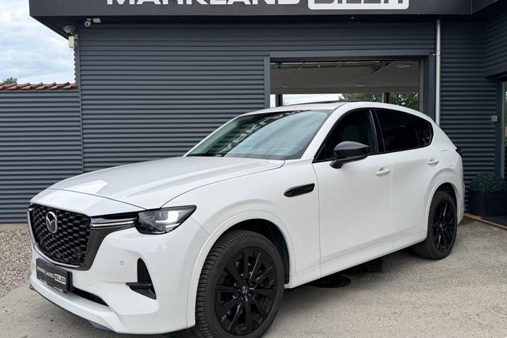 Hvid Mazda CX-60 fra 2022 set udefra