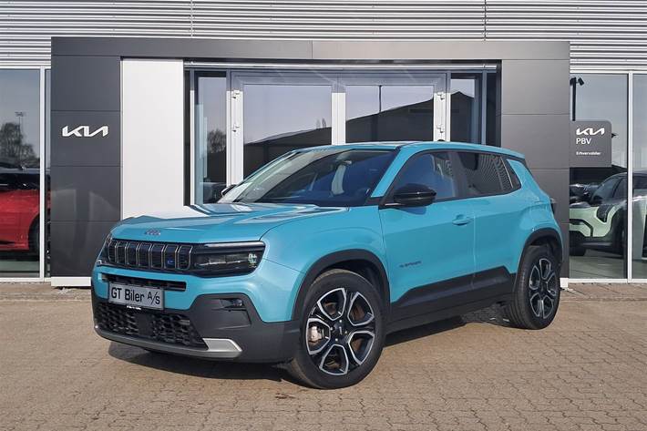 Turquoise Jeep Avenger fra 2023