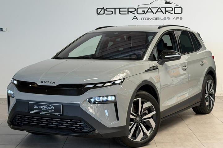Grå Skoda Elroq fra 2025 set udefra