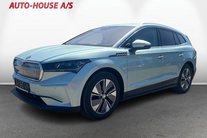 Blå Skoda Enyaq fra 2023