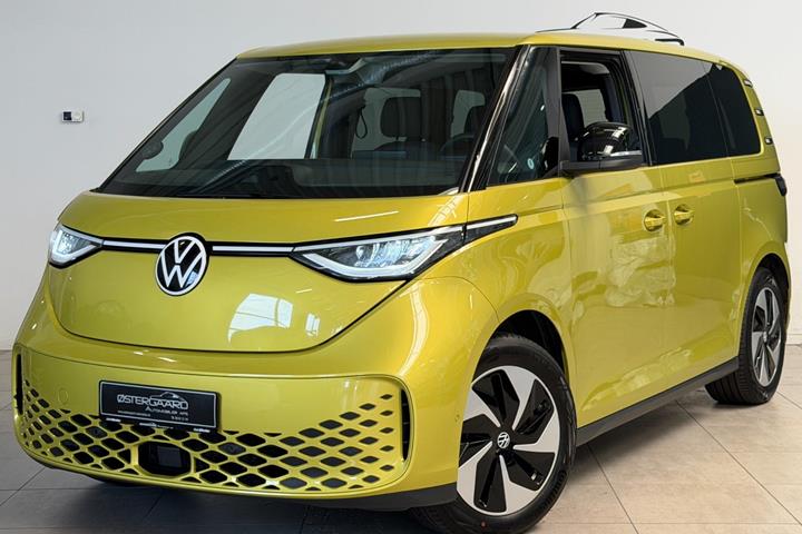 Gul VW ID.Buzz fra 2024 set udefra