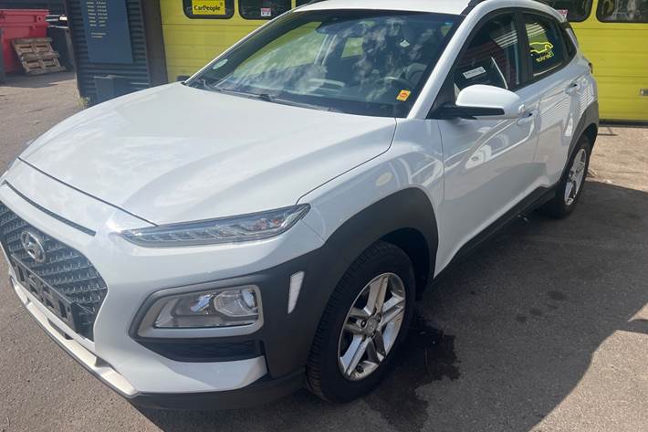 Hvid Hyundai Kona fra 2020
