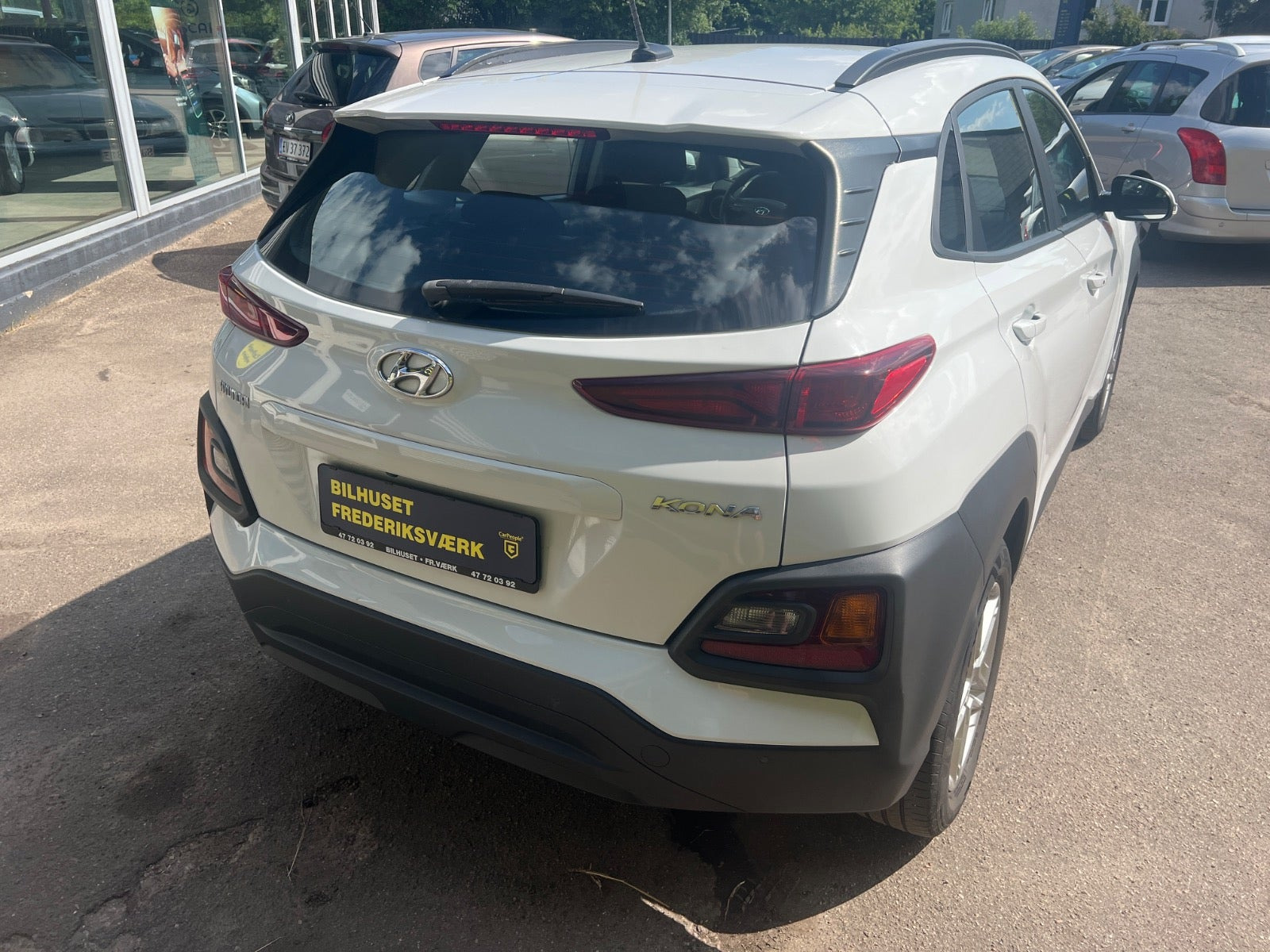 Hvid Hyundai Kona fra 2020