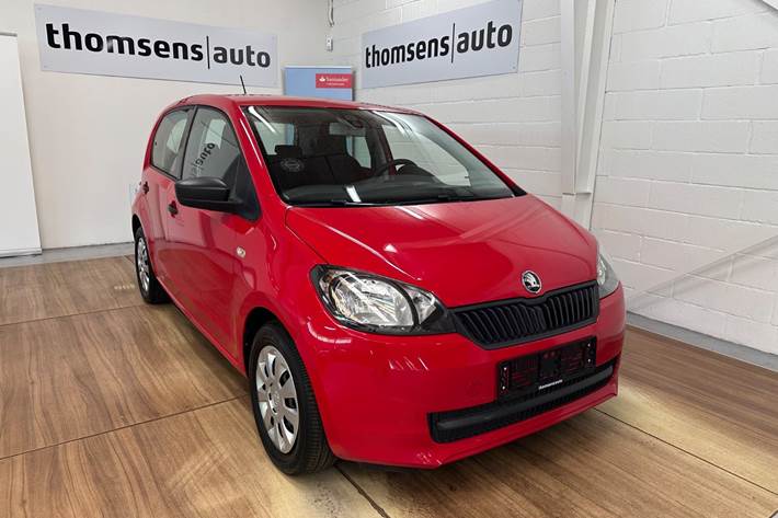 Rød Skoda Citigo fra 2016