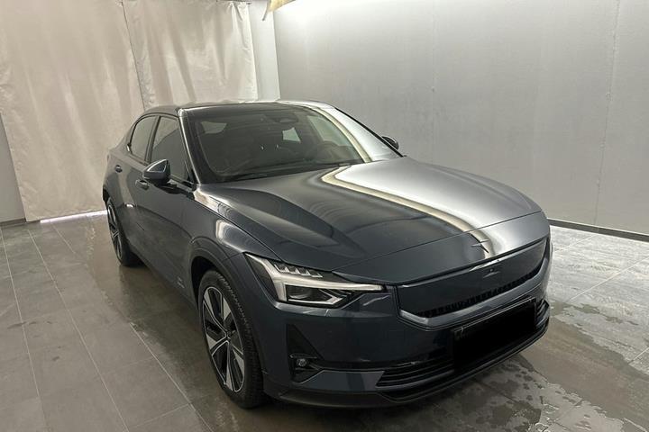 Sort Polestar 2 fra 2024 set udefra