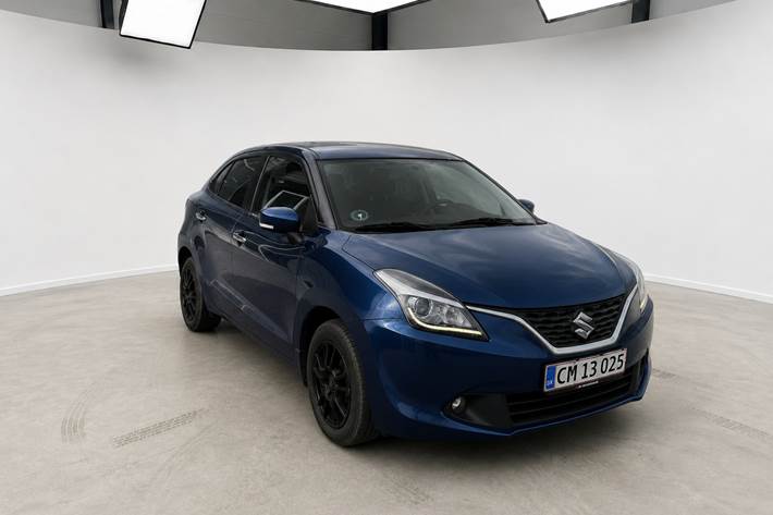 Blå Suzuki Baleno fra 2018