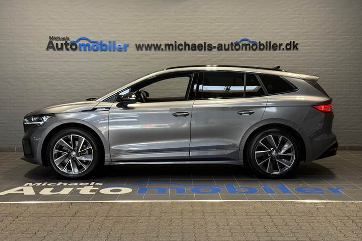 Grå Skoda Enyaq fra 2025