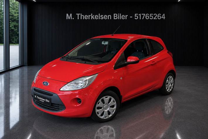Rød Ford Ka fra 2011
