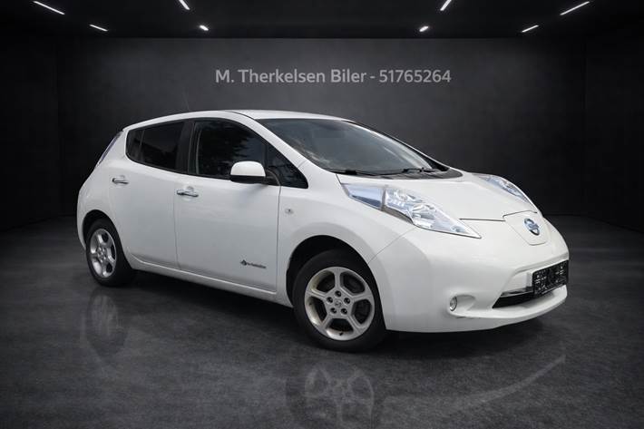 Hvid Nissan Leaf fra 2017