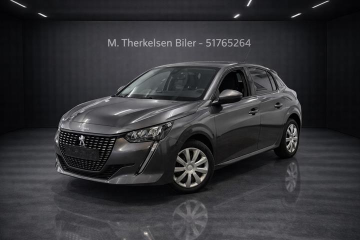 Sort Peugeot 208 fra 2021 set udefra