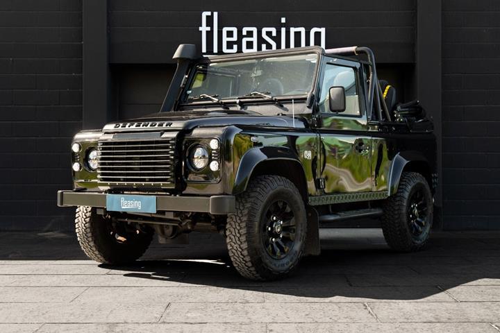 Sort Land Rover Defender 90 fra 2013 set udefra