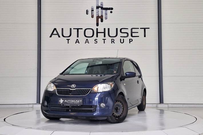 Blå Skoda Citigo fra 2013