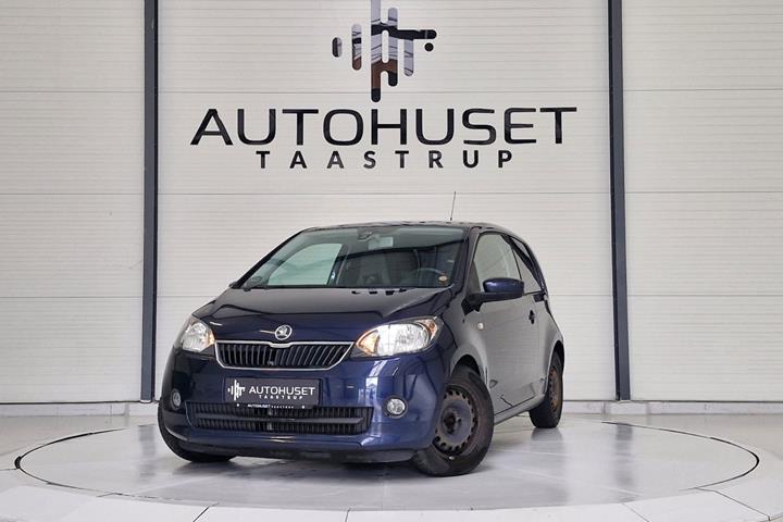 Blå Skoda Citigo fra 2013