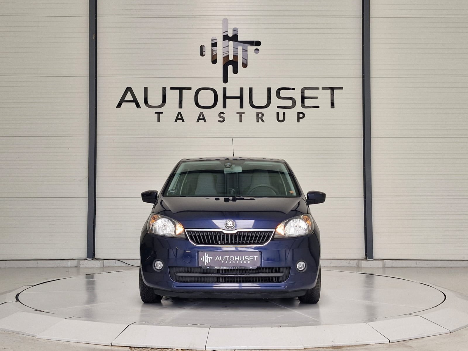Blå Skoda Citigo fra 2013