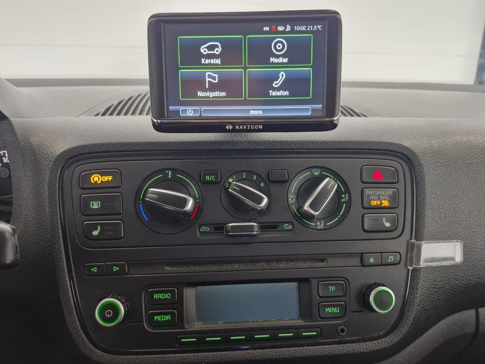 Blå Skoda Citigo fra 2013