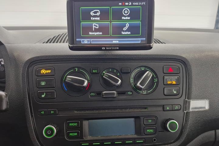 Blå Skoda Citigo fra 2013