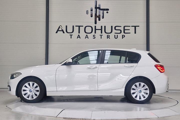 Hvid BMW 118d fra 2015