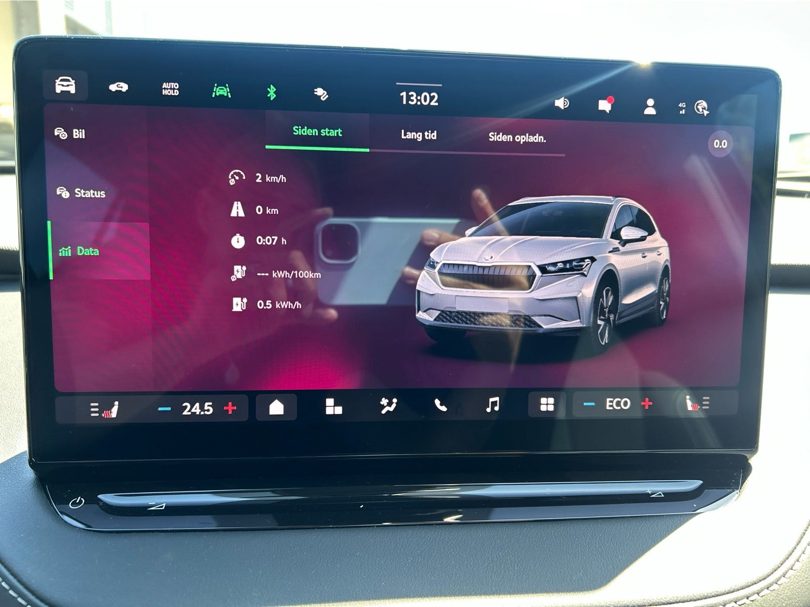 Sort Skoda Enyaq fra 2025