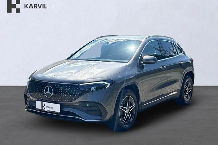 Grå Mercedes EQA250+ fra 2024 set udefra