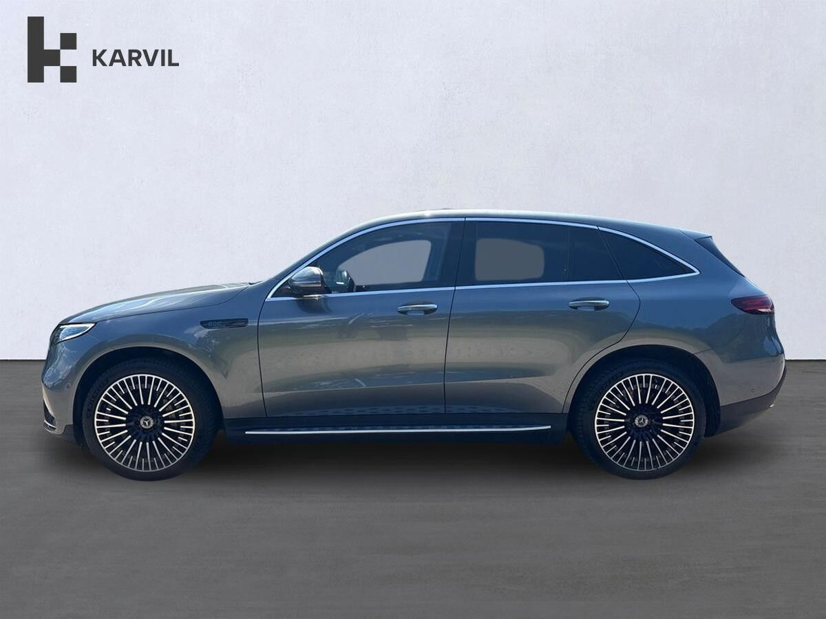 Grå Mercedes EQC400 fra 2021