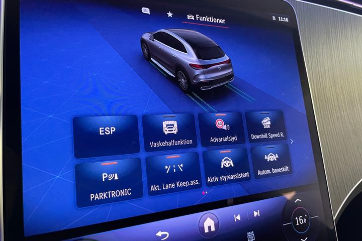 Sort Mercedes EQE350 SUV fra 2025