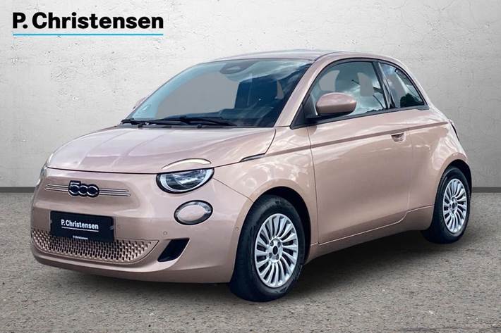 Grå Fiat 500e fra 2023